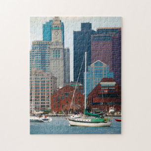 USA, Massachusetts. Boston Waterfront Skyline Puzzle