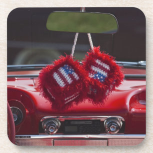 USA, Massachusetts, Gloucester. Flockige Würfel Getränkeuntersetzer