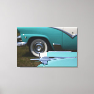 USA, Massachusetts, Gloucester. Ford aus den 1950e Leinwanddruck
