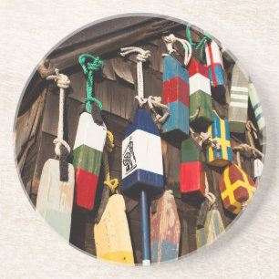 USA, Massachusetts, Gloucester, Lobster Buoys 2 Untersetzer