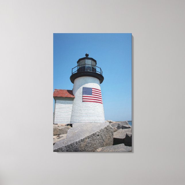 USA, Massachusetts, Nantucket. Brant Point Leinwanddruck (Vorderseite)