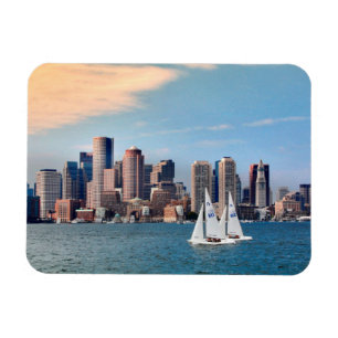 USA, Massachusetts. Panorama der Uferpromenade von Magnet