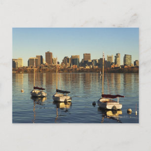 USA, Massachusetts, Skyline 3 von Boston Postkarte