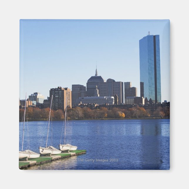 USA, Massachusetts, Skyline Boston Magnet (Vorne)