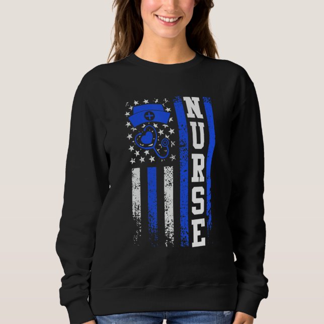 USA medical care doctor nurse 1 Sweatshirt (Vorderseite)