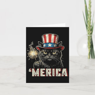 USA Merica Katze 4. Juli Männer Frauen Kinder Lust Karte
