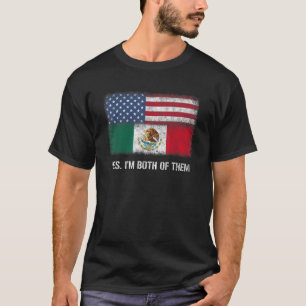 USA Mexiko mexikanische Flagge Doppelbürgerin Citi T-Shirt