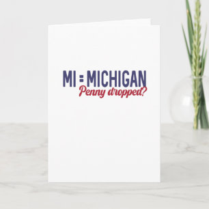 USA - MI = Michigan Not Minnesota Verwirrung Karte