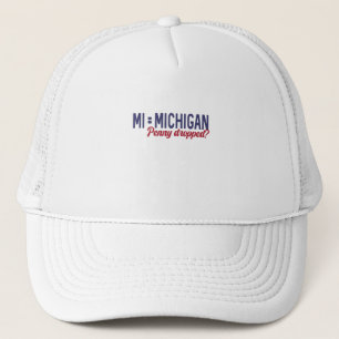 USA - MI = Michigan Not Minnesota Verwirrung Truckerkappe