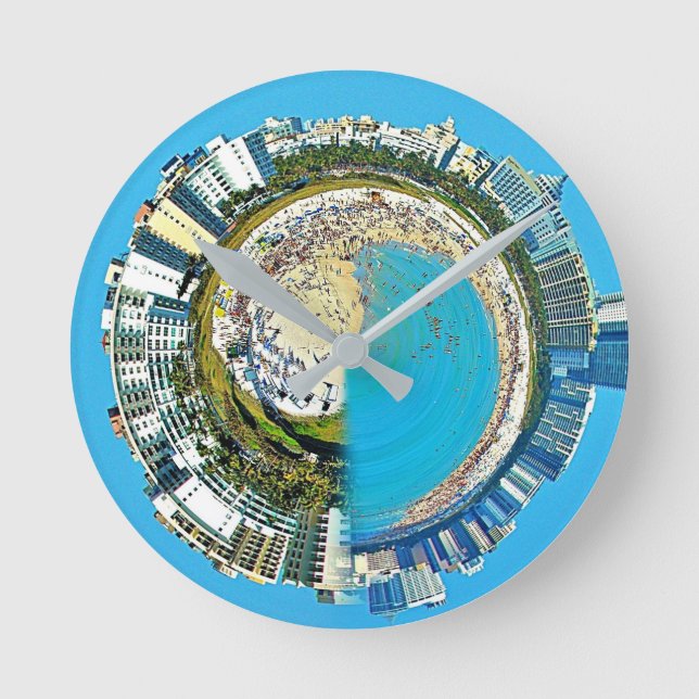USA Miami Florida  Runde Wanduhr (Vorderseite)