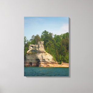 USA, Michigan. Felsenbildung 2 Leinwanddruck