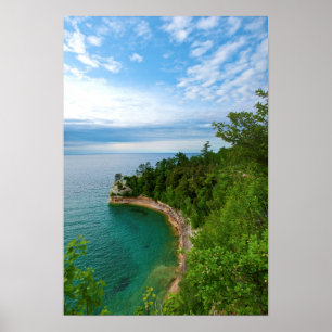 USA, Michigan. Felsenbildung des Bergbauvereins 3 Poster