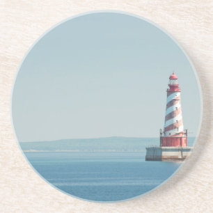 USA, Michigan, Große Seen, Lake Michigan Sandstein Untersetzer