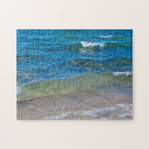 USA, Michigan. Klare Gewässer des Lake Superior Puzzle