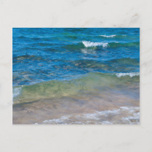 USA, Michigan. Klare Gewässer des überragenden See Postkarte