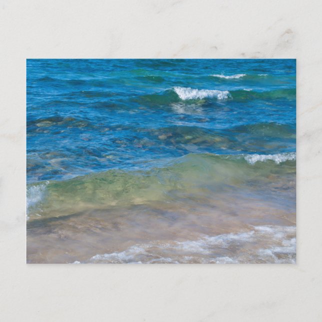 USA, Michigan. Klare Gewässer des überragenden See Postkarte (Vorderseite)