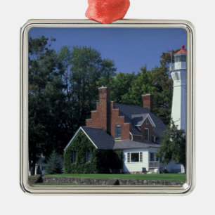 USA, Michigan, Lake Huron. Port Sanilac Ornament Aus Metall