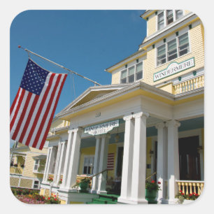 USA, Michigan, Mackinac Island Quadratischer Aufkleber