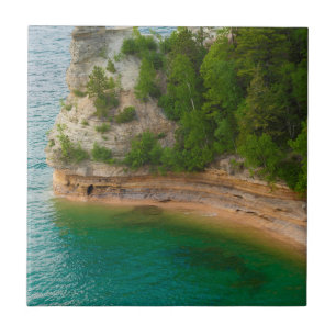 USA, Michigan. Miner's Castle Felsformation Fliese