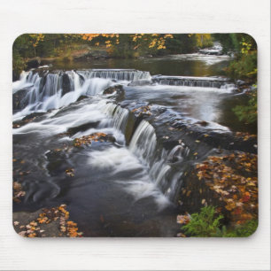 USA, Michigan, Obere Halbinsel. Bond Falls und Mousepad