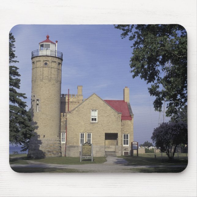 USA, Michigan Old Mackinac Point Lighthouse Mousepad (Vorne)