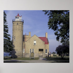 USA, Michigan Old Mackinac Point Lighthouse Poster