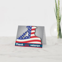 USA Militär danke Ihnen Veteranen, Veteranen Tag Karte