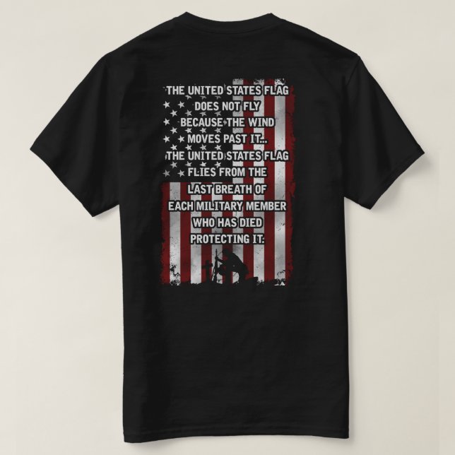 USA-Militär T - Shirt (Design Rückseite)