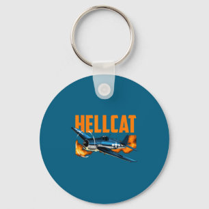 USA-Militär-Warbir-Flugzeug Hellcat WW2 Vintage Schlüsselanhänger