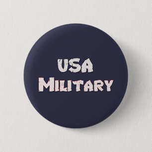 USA Militärische Amerikanerin Button