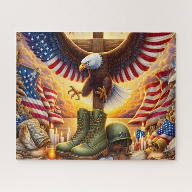 USA Military Boots Puzzle (Horizontal)
