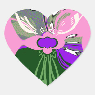 USA Millennial pink Change Vektor Inspiration Herz-Aufkleber