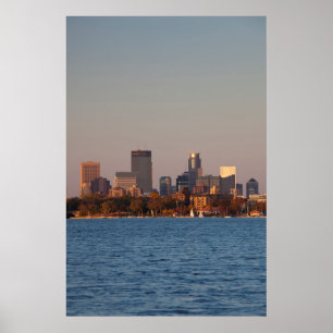 USA, Minnesota, Minneapolis, City Skyline Poster