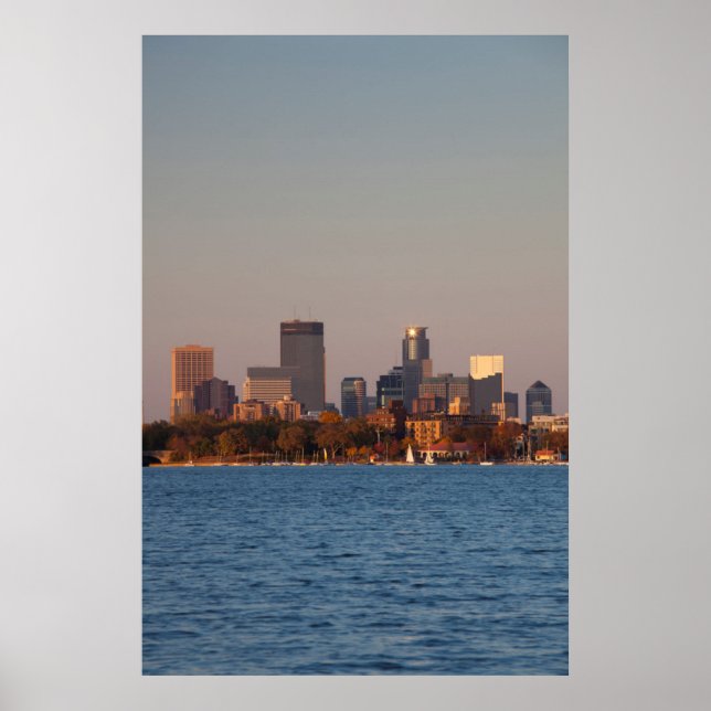 USA, Minnesota, Minneapolis, City Skyline Poster (Vorne)