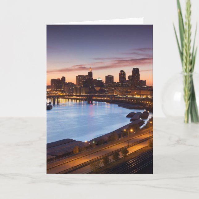 USA, Minnesota, Minneapolis, St. Paul 2 Karte (Vorderseite)