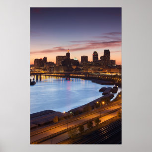 USA, Minnesota, Minneapolis, St. Paul 2 Poster