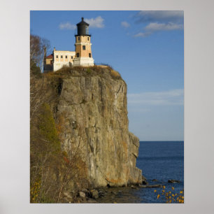 USA, Minnesota. Split Rock Leuchtturm am See Poster