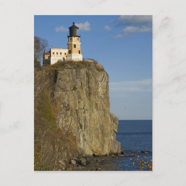 USA, Minnesota Split Rock Lighthouse am See Postkarte (Vorderseite)
