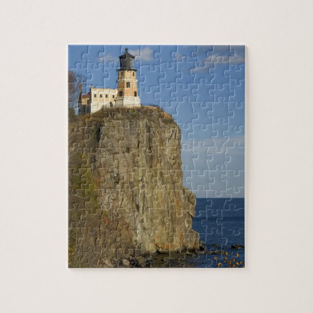 USA, Minnesota.  Split Rock Lighthouse am See Puzzle (Vertikal)