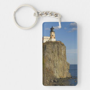 USA, Minnesota. Split Rock Lighthouse am See Schlüsselanhänger