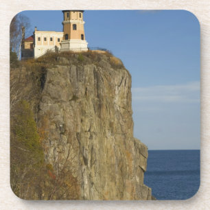 USA, Minnesota. Split Rock Lighthouse am See Untersetzer