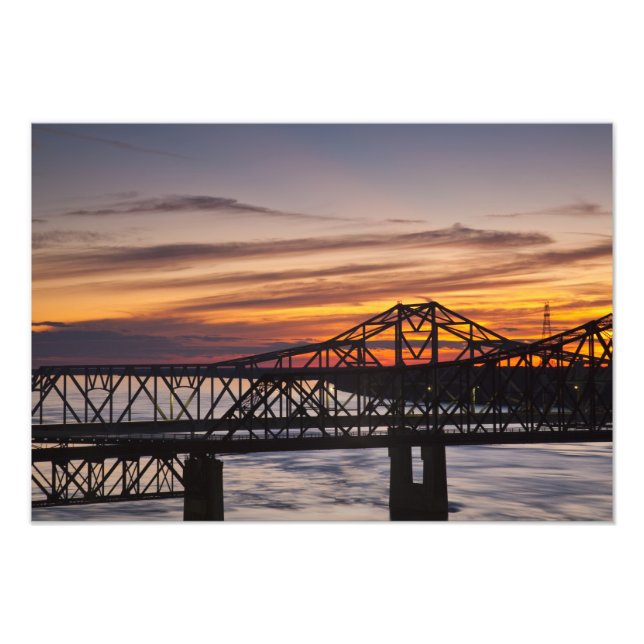 USA, Mississippi, Vicksburg. I-20 Autobahn und Fotodruck (Vorne)