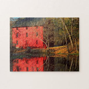 USA, Missouri, Alley Mill at Alley Spring Ozark Puzzle