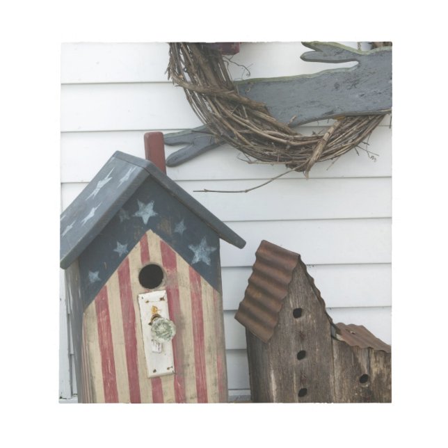 USA, Missouri, Herman, Patriotic Birdhouses, Notizblock (Vorderseite)