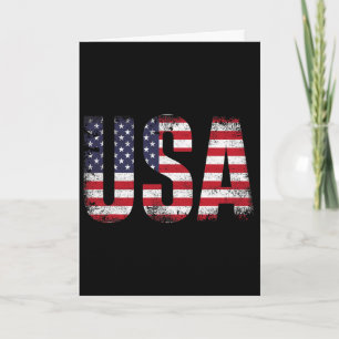 USA mit amerikanischer Flagge für patriotische Una Karte