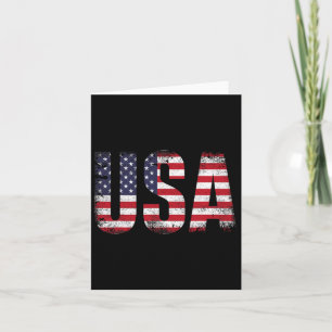 USA mit amerikanischer Flagge für patriotische Una Karte