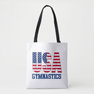 USA mit amerikanischer Flagge Gymnastik Sports