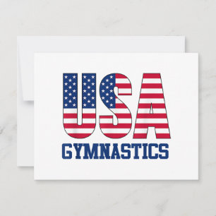 USA mit amerikanischer Flagge Gymnastik Sports