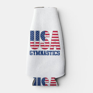 USA mit amerikanischer Flagge Gymnastik Sports Flaschenkühler