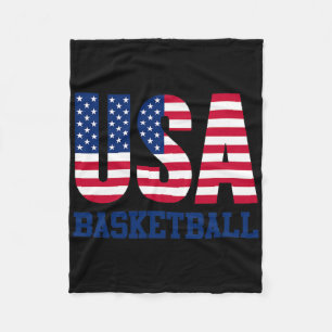 USA mit amerikanischer Flagge Sketll Sport Frauen Fleecedecke